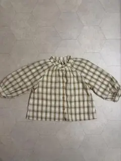 mitonkids チェックブラウス　90サイズ