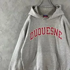 メキシコ製　champion パーカー　ビッグロゴ　太アーム　グレー　IW24