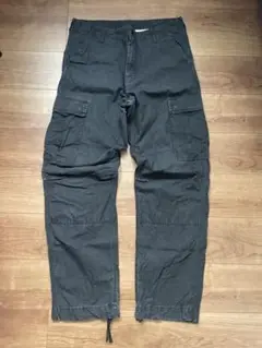 Carhartt ブラックカーゴパンツ 34x32