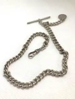 アルバートチェーン スマホチェーン　ウォレットチェーン 英国 アンティーク 銀 0c74f39d550e53b8b7d8ba44e83178