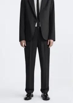 ZARA ザラ　スラックス　パンツ　ブラック　38