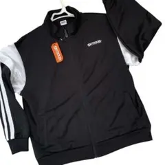 【新品】OUTDOOR ジャージ　黒　ライン入り　サイズLのサムネイル