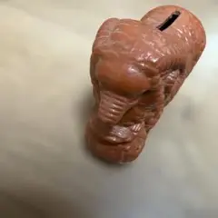 オレンジ羊型貯金箱