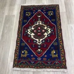トルコ絨毯 手織り ヤージュベディル 約144×113cm ヴィンテージラグ」 トルコ絨毯 手織り ヤージュベディル 約144×113cm ヴィンテージラグ