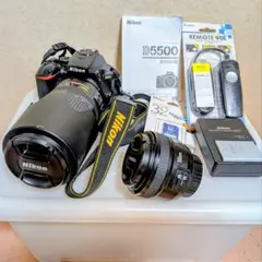 Nikon D5500♥️望遠＋標準レンズ付♪撮影の幅広がる豪華セット✨️ ニコン D5500 ダブルズームキット 価格比較 - 価格.com