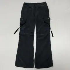 00s RNA テンセル フレア カーゴ スラックス 光沢 後染め 燻み テック