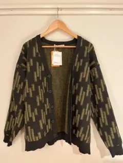 JOURNAL STANDARD relume 総柄　グレー　カーディガン　M