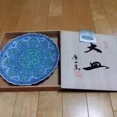 今右衛門 飾り皿 額皿 花文 大皿 染錦 色絵 共箱 蓋割れ - メルカリ