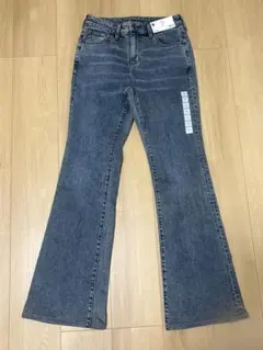GU スリムフレアジーンズ 丈長め Mサイズ 65BLUEのサムネイル