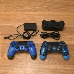 PS4コントローラー 2台＋純正充電スタンドセット