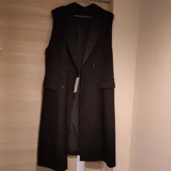 ジーユー　ロングジレ　XL　ブラック