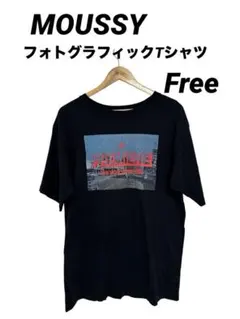 MOUSSY / プリント フォトグラフィックTシャツ FREEサイズのサムネイル