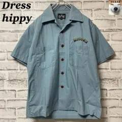 Dress hippy ドレスヒッピー オープンカラーシャツ 刺繍ロゴ　日本製