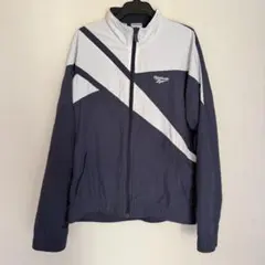 Reebok ナイロンジャケット M ネイビー