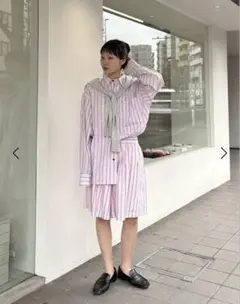 【購入前確認します様専用】easy stripe half pantsのサムネイル