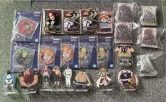 ワンピース一番くじシークレットアクスタ、アクリルチャームJ賞G賞まとめ売り下位賞