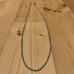 シルバー ツイストチェーン ネックレス