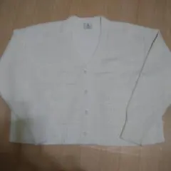 niko and...　オフホワイトラメ入りVネックカーディガン