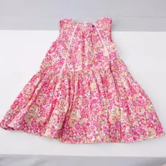 toi toi toi トイトイトイ 90cm フラワープリントワンピース 赤系