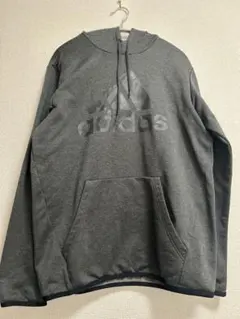 adidas グレー フード付きパーカー