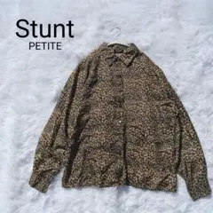 STUNT PETITE ヒョウ柄 長袖シャツ レオパード 総柄 レトロのサムネイル