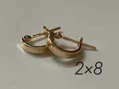 K18 YG フープピアス 2×10mm 両耳ペア小さめ - メルカリ