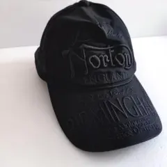 Norton キャップ 黒色刺繍ロゴ
