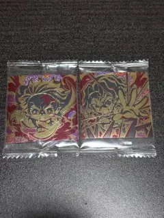 鬼滅の刃 ディフォルメウエハースシール 其ノ十三 無限レア 竈門炭治郎鬼舞辻無惨