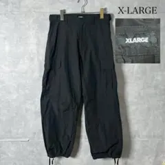00s X-LARGE ブラック ナイロンカーゴパンツ PM148