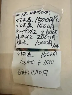 ★neko3zukiねこさんずきさん様専用★2026.1月10日　商品番号70