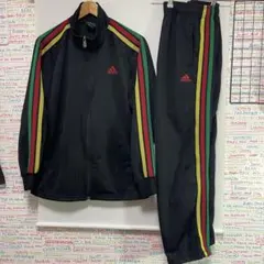 2004年 Adidas ラスタカラー トラックパンツ O 黒 赤 黄 緑 2026年最新】アディダス ラスタ ジャージの人気アイテム - メルカリ