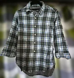 チェック柄シャツ Mサイズ　七分袖