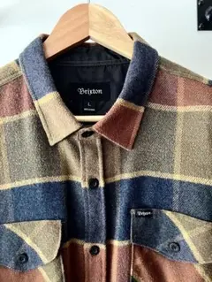 国内未発売Brixton チェック ネルシャツ L
