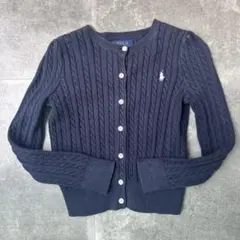 ラルフローレン　子供　カーディガン　ネイビー　紺色　120センチ　サイズ6