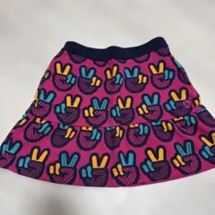 PEARLY GATES ピースサイン柄スカート