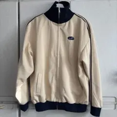 クリーム色 ネイビー ストライプ ジャケット