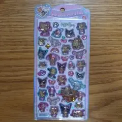 日焼けキティボンボンドロップシール　プチドロップステッカーうるちゅるポップシール