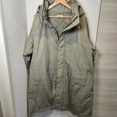 UNIQLO C フーデッドコート カーキL