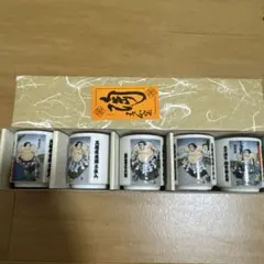 相撲イラスト 陶器 お猪口 5個セット