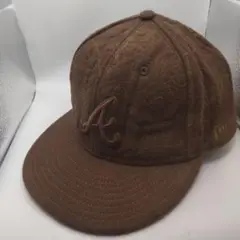 ◆1689 NEWERA　アトランタブレーブス　ブラウン　キャップ