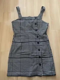 H&M チェック柄 キャミワンピース EU 38