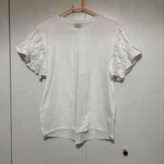 フリル袖 ホワイトTシャツのサムネイル