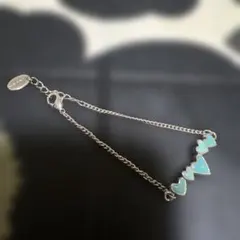 ハートモチーフ ブレスレット シルバーカラー