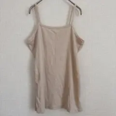 Yes Bicher（イヴ・ロシェ）ベージュ キャミソール 【L/XL】古着