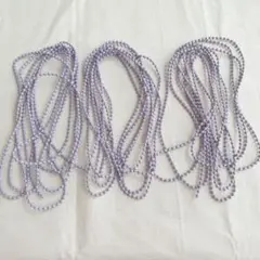 パープル チェーン 約4m 3本セット ハンドメイド