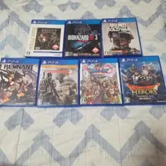 PS4ソフトセット バイオハザード RE:3 他