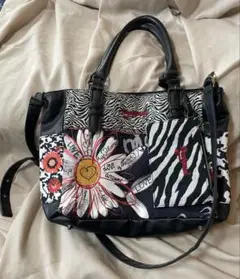 Desigual 花柄 ショルダーバッグ トートバッグ 2way