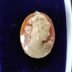 ヴィンテージ　カメオ　ブローチ　　　ネックレストップ