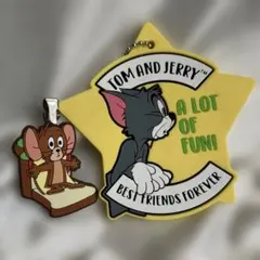 トムとジェリー 星型キーホルダー