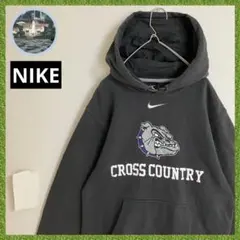 ナイキ 裏起毛 刺繍 スウッシュ ブルドッグ NIKE カレッジ スウェット